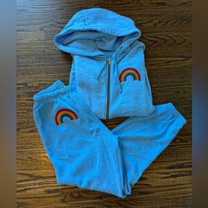 NWT - M/S AVIATOR NATION RAINBOW EMBROIDERY SET - Blue